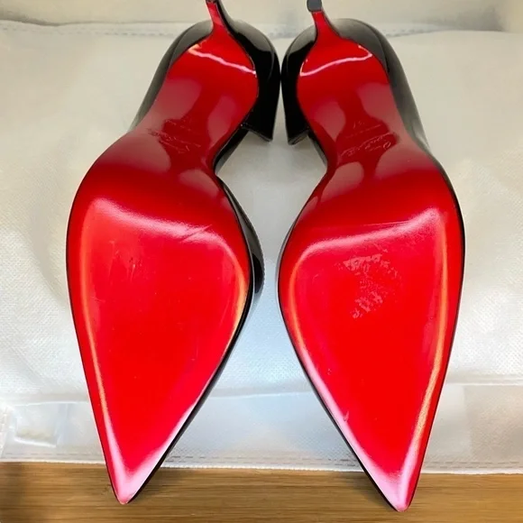 Christian Louboutin “Iriza” glossy patent black Lthr pumps EU37 100mm stiletto. - Picture 13 of 13